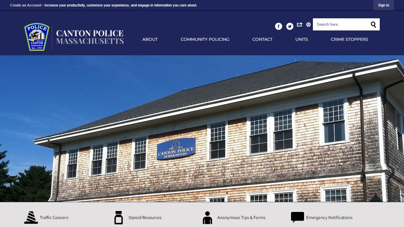 Canton Police Department, MA | Official Website